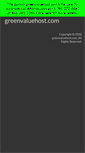 Mobile Screenshot of greenvaluehost.com