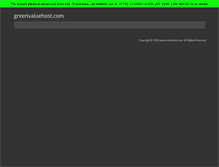 Tablet Screenshot of greenvaluehost.com